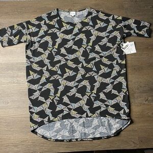 NWT LuLaRoe Multi Colored Geometric Oversized Irma, size Large